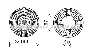 AVA QUALITY COOLING Kytkin, jäähdytystuuletin MEC262